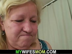 Wife finds him making out say no to venerable buxom mother!